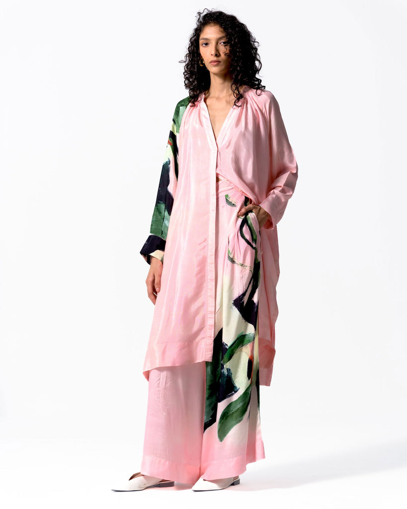 Bud Gathered Dress (Silk) - OFRIDA INDIA