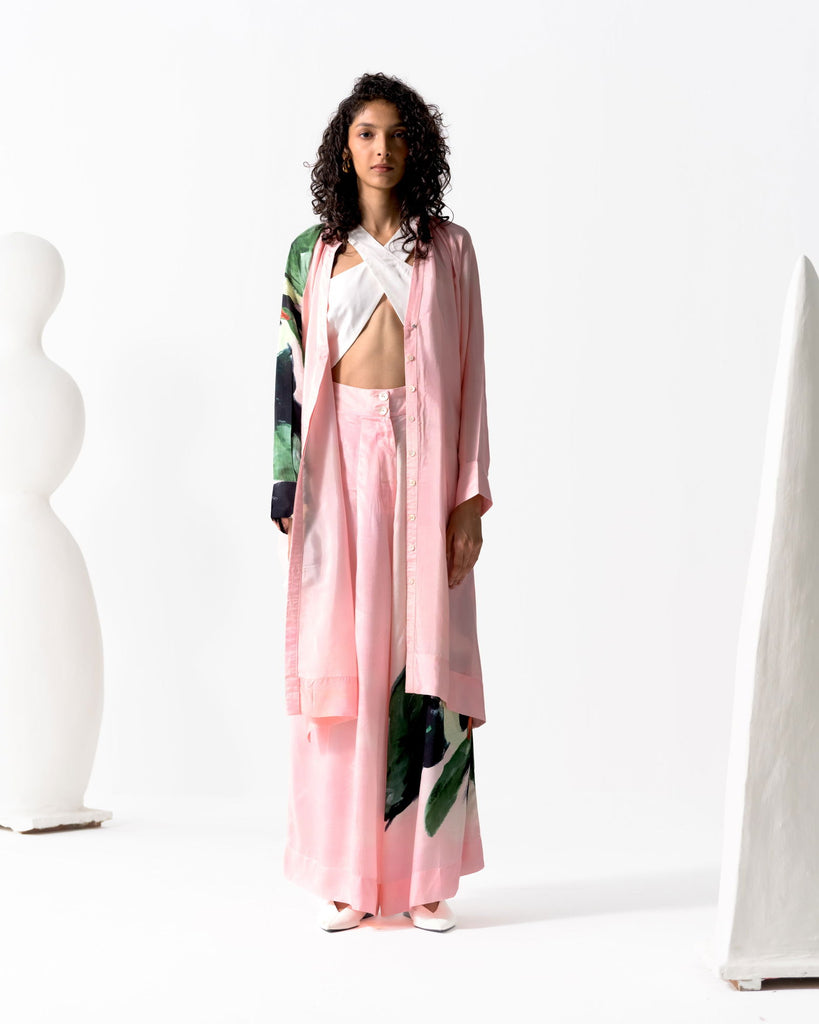 Bud Gathered Dress (Silk) - OFRIDA INDIA