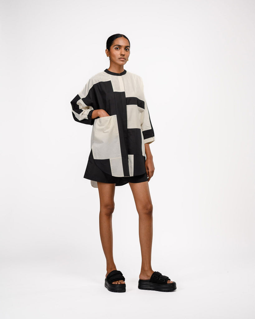 Geo BW Shirt - OFRIDA INDIA