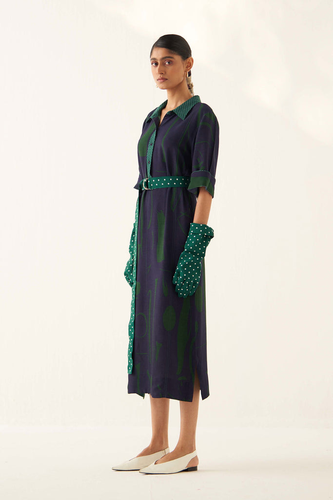 Green Sundae Polka belt - OFRIDA INDIA