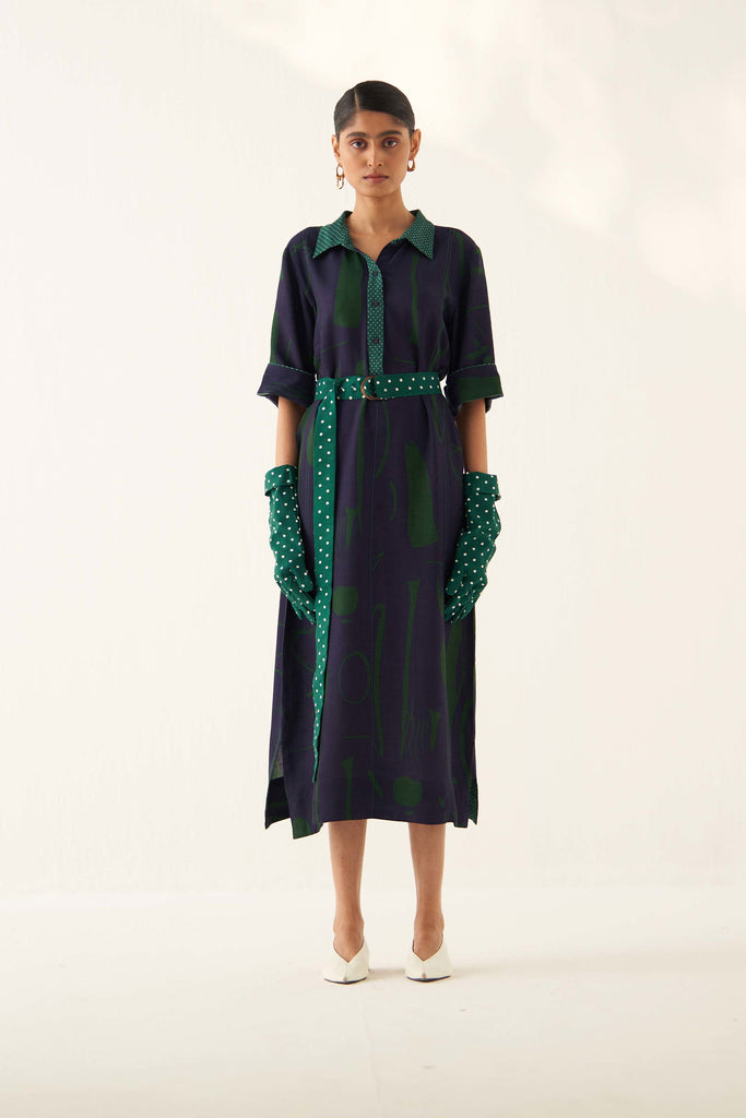 Green Sundae Polka belt - OFRIDA INDIA