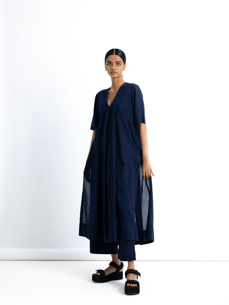 Gypset Navy Kurta – OFRIDA INDIA